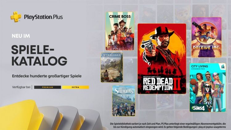  - PlayStation Plus-Spielekatalog fr Mai: Red Dead Redemption 2, Deceive Inc., Crime Boss: Rockay City und mehr