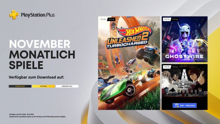  - Monatliche PlayStation Plus-Spiele fr November 2024