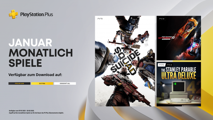  - Monatliche PlayStation Plus-Spiele fr Januar 2025